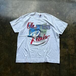Vintage Early‎ 90s Ole Miss Rebels T-shirt